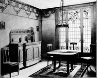An illustration from The room beautiful; a collection of interior illustrations showing decoration and furnishing details of the important furnishing periods (1915)