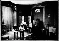 An illustration from The room beautiful; a collection of interior illustrations showing decoration and furnishing details of the important furnishing periods (1915)