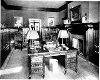 An illustration from The room beautiful; a collection of interior illustrations showing decoration and furnishing details of the important furnishing periods (1915)