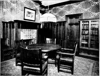 An illustration from The room beautiful; a collection of interior illustrations showing decoration and furnishing details of the important furnishing periods (1915)