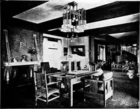 An illustration from The room beautiful; a collection of interior illustrations showing decoration and furnishing details of the important furnishing periods (1915)