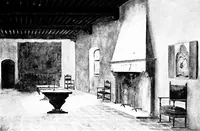An illustration from The room beautiful; a collection of interior illustrations showing decoration and furnishing details of the important furnishing periods (1915)