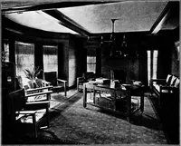An illustration from The room beautiful; a collection of interior illustrations showing decoration and furnishing details of the important furnishing periods (1915)