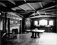 An illustration from The room beautiful; a collection of interior illustrations showing decoration and furnishing details of the important furnishing periods (1915)