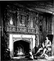An illustration from The room beautiful; a collection of interior illustrations showing decoration and furnishing details of the important furnishing periods (1915)