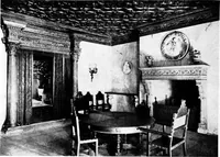 An illustration from The room beautiful; a collection of interior illustrations showing decoration and furnishing details of the important furnishing periods (1915)