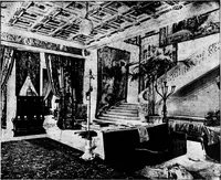 An illustration from The room beautiful; a collection of interior illustrations showing decoration and furnishing details of the important furnishing periods (1915)