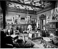 An illustration from The room beautiful; a collection of interior illustrations showing decoration and furnishing details of the important furnishing periods (1915)