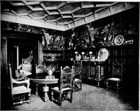 An illustration from The room beautiful; a collection of interior illustrations showing decoration and furnishing details of the important furnishing periods (1915)