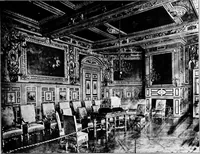 An illustration from The room beautiful; a collection of interior illustrations showing decoration and furnishing details of the important furnishing periods (1915)
