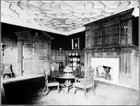 An illustration from The room beautiful; a collection of interior illustrations showing decoration and furnishing details of the important furnishing periods (1915)
