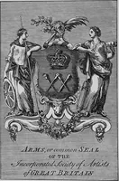 Picture 1 of 7 from The Society of artists of Great Britain, 1760-1791; the Free society of artists, 1761-1783 ; a complete dictionary of contributors and their work from the foundation of the societies to 1791 (1907), leaf 11