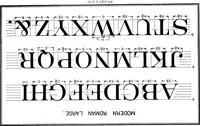 An illustration from Free-hand lettering. Being a treatise on plain lettering from the practical standpoint for use in engineering schools and colleges. By Victor T. Wilson.. (1903)