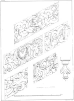 An illustration from Specimens of staircases and handrails of the age of Queen Elizabeth (1860)