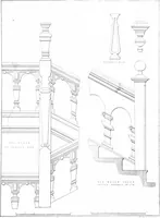 An illustration from Specimens of staircases and handrails of the age of Queen Elizabeth (1860)