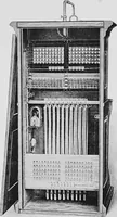 An illustration from Telephones and telegraphs: 1902 : [and Municipal electric fire alarm and police patrol systems] (1906)
