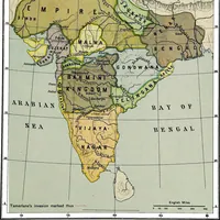 An illustration from Historical atlas of India, for the use of high schools, colleges and private students (1907)