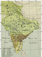 An illustration from Historical atlas of India, for the use of high schools, colleges and private students (1907)
