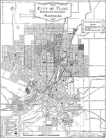 Picture 6 of 82 from The city plan of Flint, Michigan, including the reports of John Nolen, city planner, and Bion J. Arnold, transportation engineer, as approved by the City planning board and accepted by the Common council. George C. Kellar, mayor. Frank D. King, city clerk (1920), leaf 16