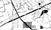 An illustration from The city plan of Flint, Michigan, including the reports of John Nolen, city planner, and Bion J. Arnold, transportation engineer, as approved by the City planning board and accepted by the Common council. George C. Kellar, mayor. Frank D. King, city clerk (1920)
