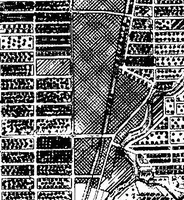 An illustration from The city plan of Flint, Michigan, including the reports of John Nolen, city planner, and Bion J. Arnold, transportation engineer, as approved by the City planning board and accepted by the Common council. George C. Kellar, mayor. Frank D. King, city clerk (1920)