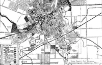 An illustration from The city plan of Flint, Michigan, including the reports of John Nolen, city planner, and Bion J. Arnold, transportation engineer, as approved by the City planning board and accepted by the Common council. George C. Kellar, mayor. Frank D. King, city clerk (1920)