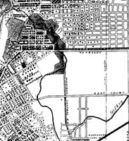 An illustration from The city plan of Flint, Michigan, including the reports of John Nolen, city planner, and Bion J. Arnold, transportation engineer, as approved by the City planning board and accepted by the Common council. George C. Kellar, mayor. Frank D. King, city clerk (1920)