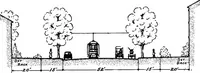 An illustration from The city plan of Flint, Michigan, including the reports of John Nolen, city planner, and Bion J. Arnold, transportation engineer, as approved by the City planning board and accepted by the Common council. George C. Kellar, mayor. Frank D. King, city clerk (1920)