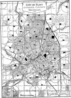 Picture 46 of 82 from The city plan of Flint, Michigan, including the reports of John Nolen, city planner, and Bion J. Arnold, transportation engineer, as approved by the City planning board and accepted by the Common council. George C. Kellar, mayor. Frank D. King, city clerk (1920), leaf 64