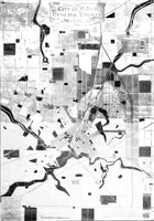 An illustration from The city plan of Flint, Michigan, including the reports of John Nolen, city planner, and Bion J. Arnold, transportation engineer, as approved by the City planning board and accepted by the Common council. George C. Kellar, mayor. Frank D. King, city clerk (1920)