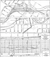An illustration from The city plan of Flint, Michigan, including the reports of John Nolen, city planner, and Bion J. Arnold, transportation engineer, as approved by the City planning board and accepted by the Common council. George C. Kellar, mayor. Frank D. King, city clerk (1920)