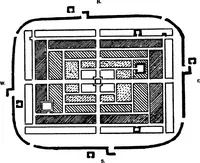 An illustration from Town planning in Madras : a review of the conditions and requirements of city improvement and development in the Madras Presidency (1918)