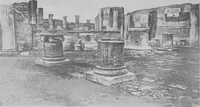 An illustration from Pompei past and present; its principal monuments as they are and as they used to be, reproduced and restored from photographs and original sketches (1905)