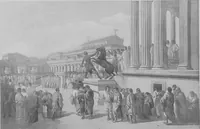 An illustration from Pompei past and present; its principal monuments as they are and as they used to be, reproduced and restored from photographs and original sketches (1905)