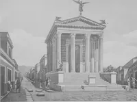 Picture 18 of 55 from Pompei past and present; its principal monuments as they are and as they used to be, reproduced and restored from photographs and original sketches (1905), leaf 25