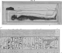 Picture 4 of 24 from The triple mummy case of Aroeri-Ao, an Egyptian priest, in Dr. Lee's museum at Hartwell house, Buckinghamshire (1858), leaf 34