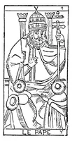 An illustration from Absolute key to occult science. The tarot of the Bohemians. The most ancient book in the world. For the exclusive use of initiates (1892)