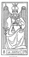 An illustration from Absolute key to occult science. The tarot of the Bohemians. The most ancient book in the world. For the exclusive use of initiates (1892)