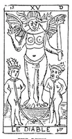An illustration from Absolute key to occult science. The tarot of the Bohemians. The most ancient book in the world. For the exclusive use of initiates (1892)