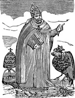 Picture 8 of 24 from Magicon: wonderful prophecies concerning popery and its impending overthrow and fall, together with predictions relative to America, the end of the world and the formation of the new earth, ... with twenty-four magic figures (1869), leaf 60