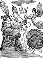 Picture 11 of 24 from Magicon: wonderful prophecies concerning popery and its impending overthrow and fall, together with predictions relative to America, the end of the world and the formation of the new earth, ... with twenty-four magic figures (1869), leaf 72