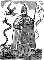 Picture 14 of 24 from Magicon: wonderful prophecies concerning popery and its impending overthrow and fall, together with predictions relative to America, the end of the world and the formation of the new earth, ... with twenty-four magic figures (1869), leaf 84