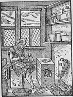 An illustration from A short history of the art of printing in England (1877)