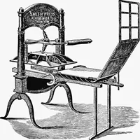 An illustration from A short history of the printing press and of the improvements in printing machinery from the time of Gutenberg up to the present day (1902)