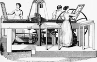 An illustration from A short history of the printing press and of the improvements in printing machinery from the time of Gutenberg up to the present day (1902)