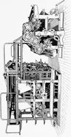 An illustration from A short history of the printing press and of the improvements in printing machinery from the time of Gutenberg up to the present day (1902)