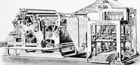 An illustration from A short history of the printing press and of the improvements in printing machinery from the time of Gutenberg up to the present day (1902)