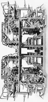 An illustration from A short history of the printing press and of the improvements in printing machinery from the time of Gutenberg up to the present day (1902)