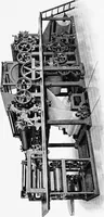An illustration from A short history of the printing press and of the improvements in printing machinery from the time of Gutenberg up to the present day (1902)