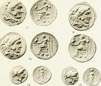 An illustration from The dated Alexander coinage of Sidon and Ake (1916)